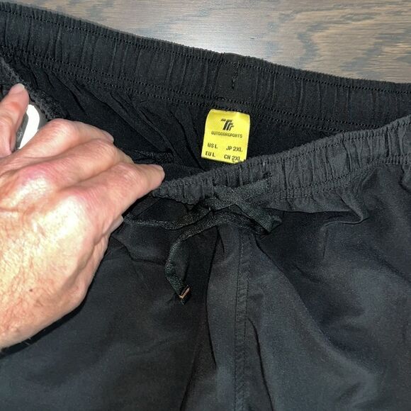 Reflective Gray Black soccer ⚽️ warm up tennis jogging track Pants L 36 x 32 - Picture 8 of 9